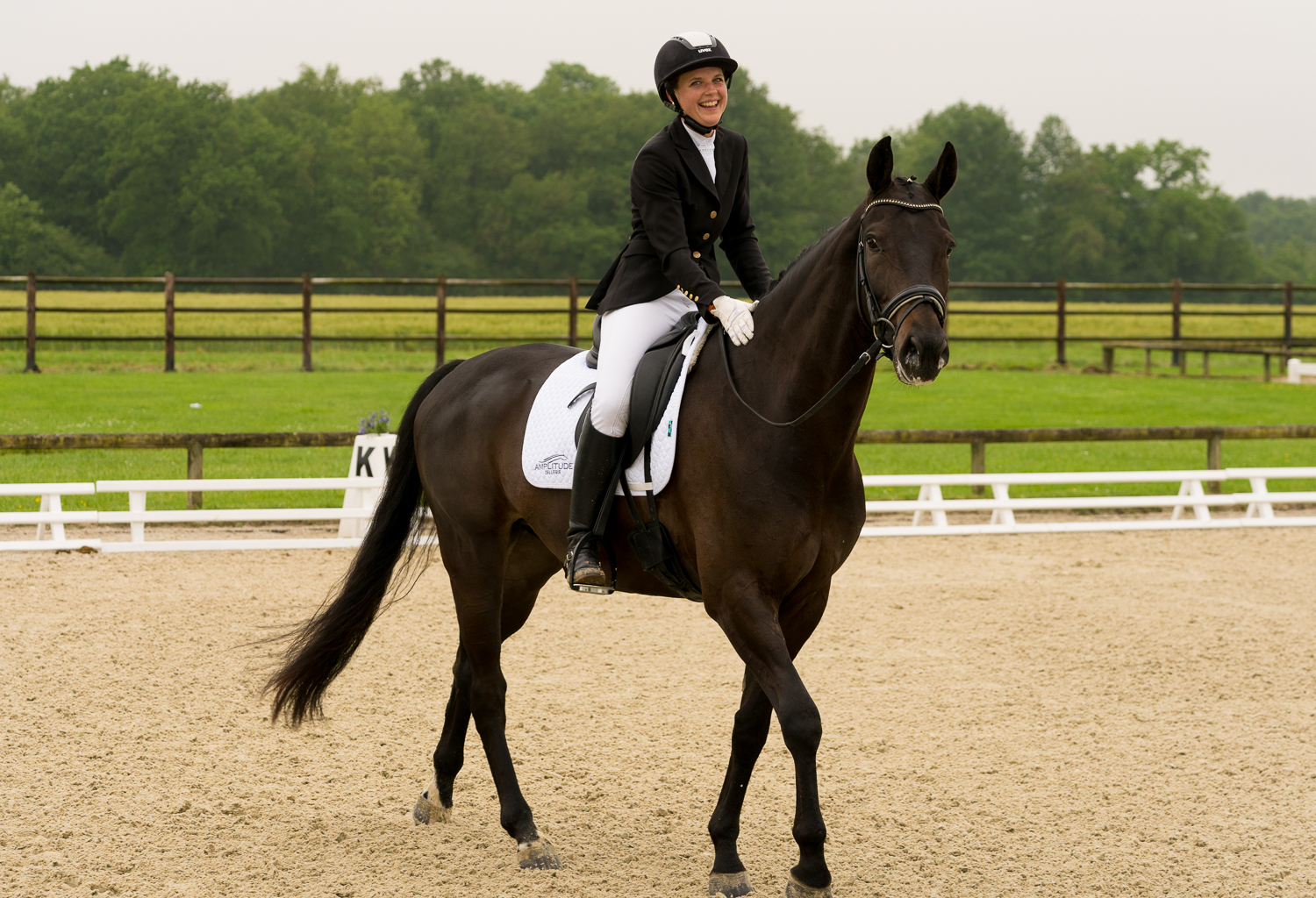 Louise van Baeten au concours de dressage de La Ferme de Courbet
